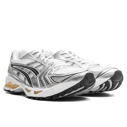 Gel Kayano 14 White Tai Chi Yellow