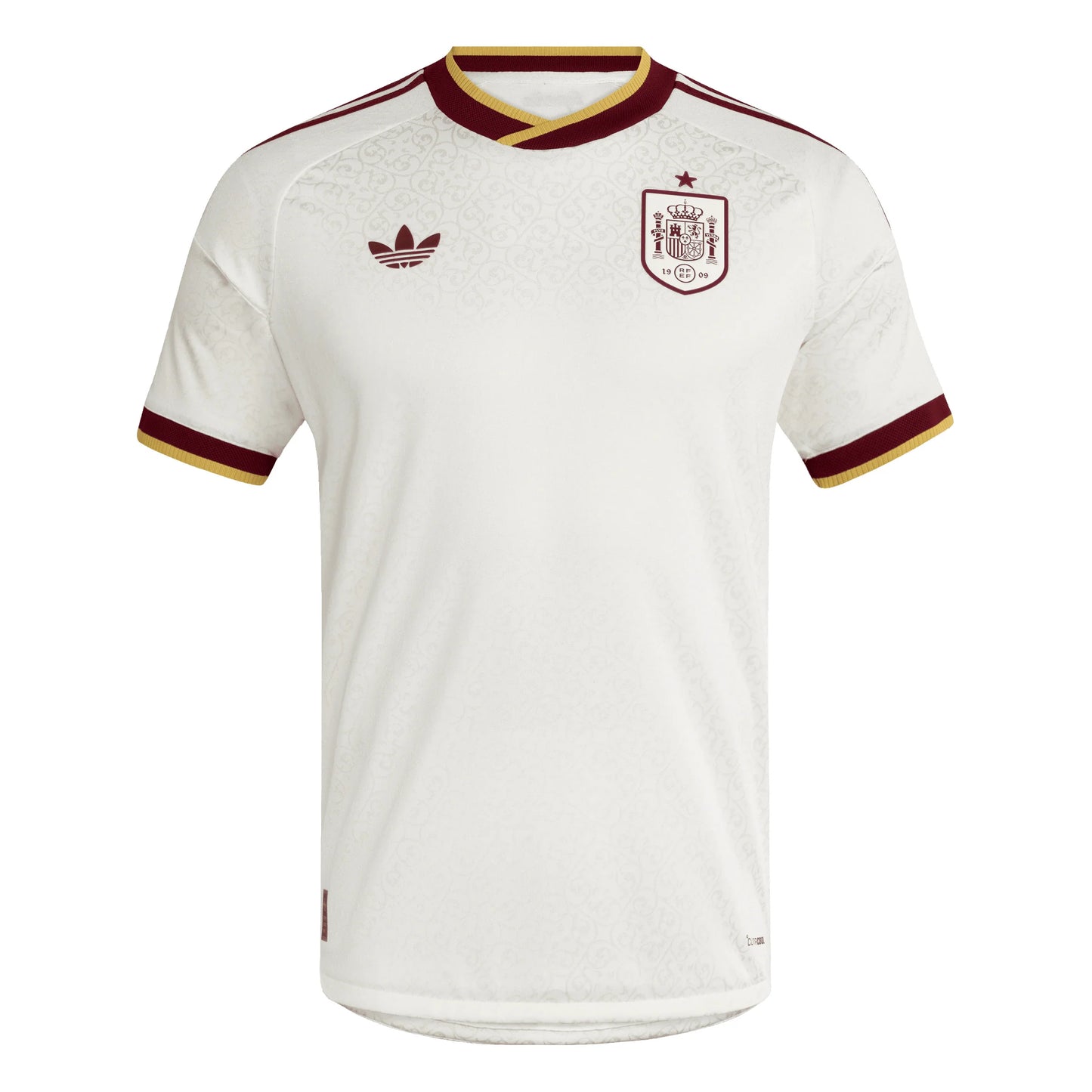 adidas Spain Away Authentic Mens Soccer Jersey 2026 White