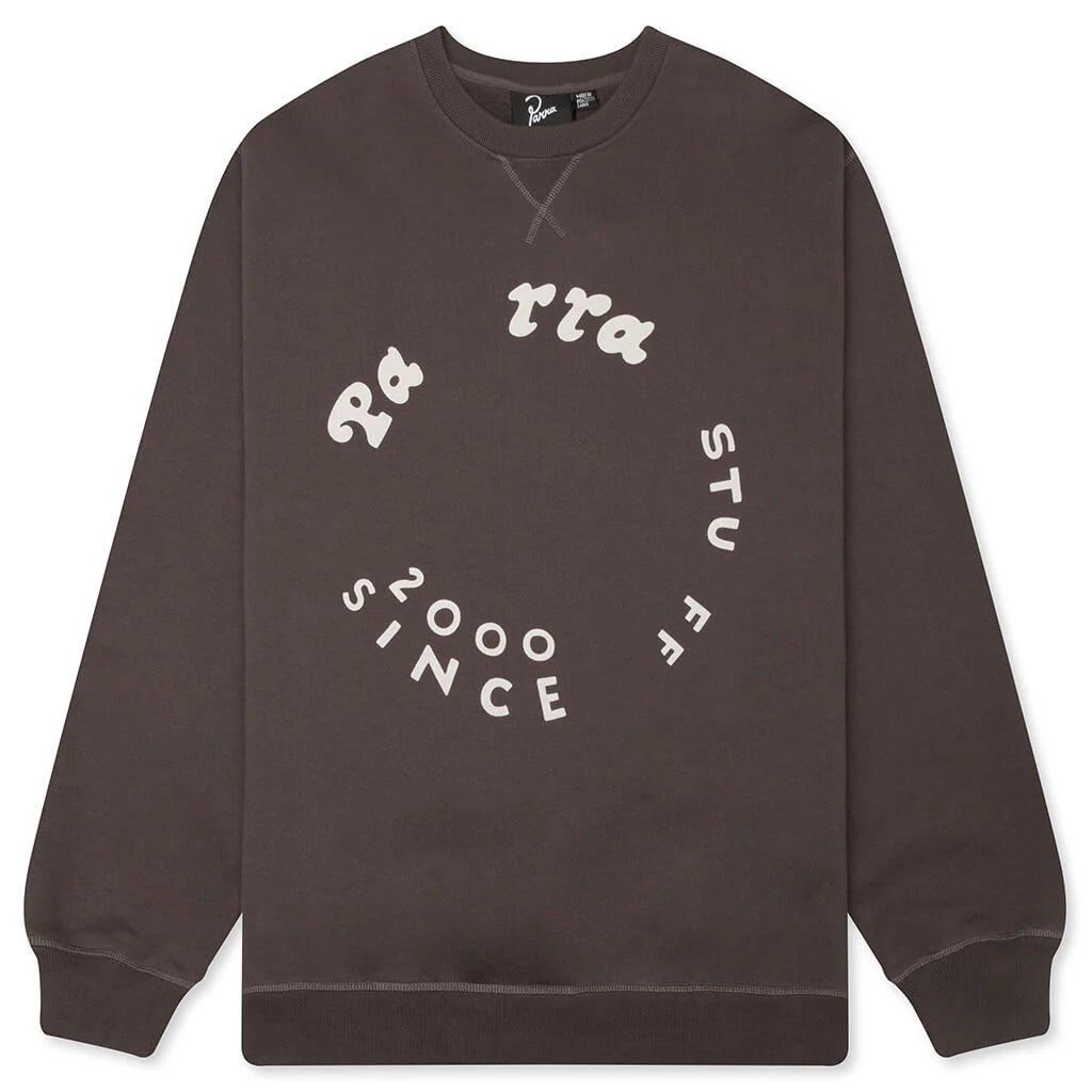 Gasoline Crew Neck Sweatshirt Brown