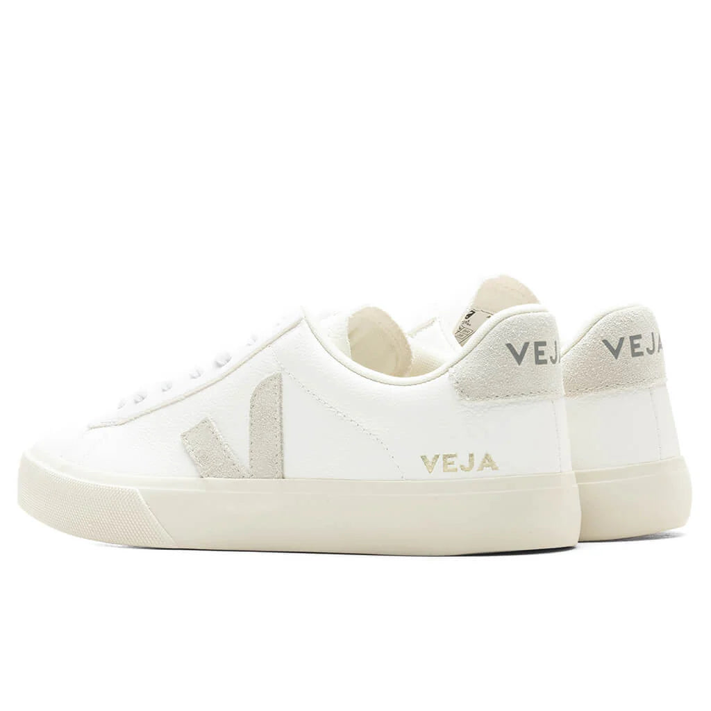 Womens Campo Chromefree Extra White Natural Suede