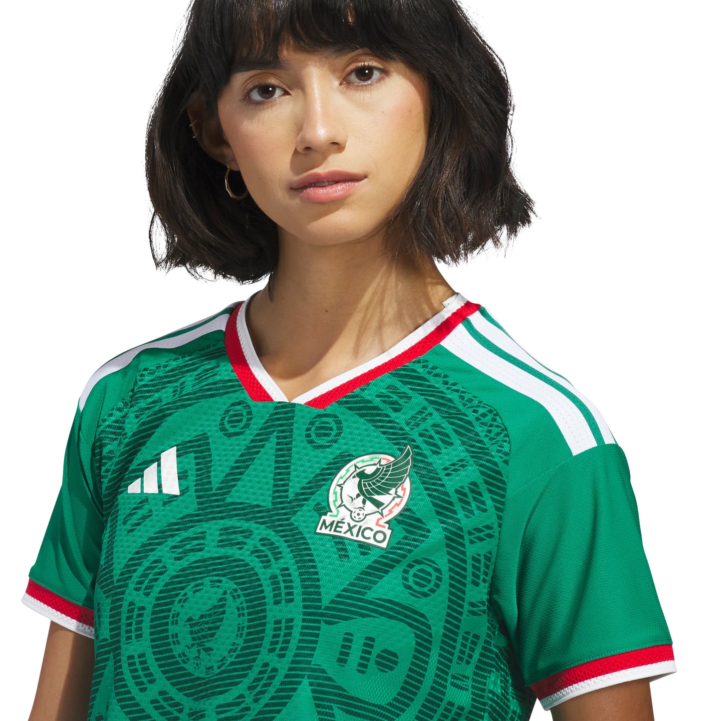 adidas Mexico Home Authentic Womens Soccer Jersey Green