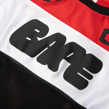 Kids BAPE Mesh L S Tee Red