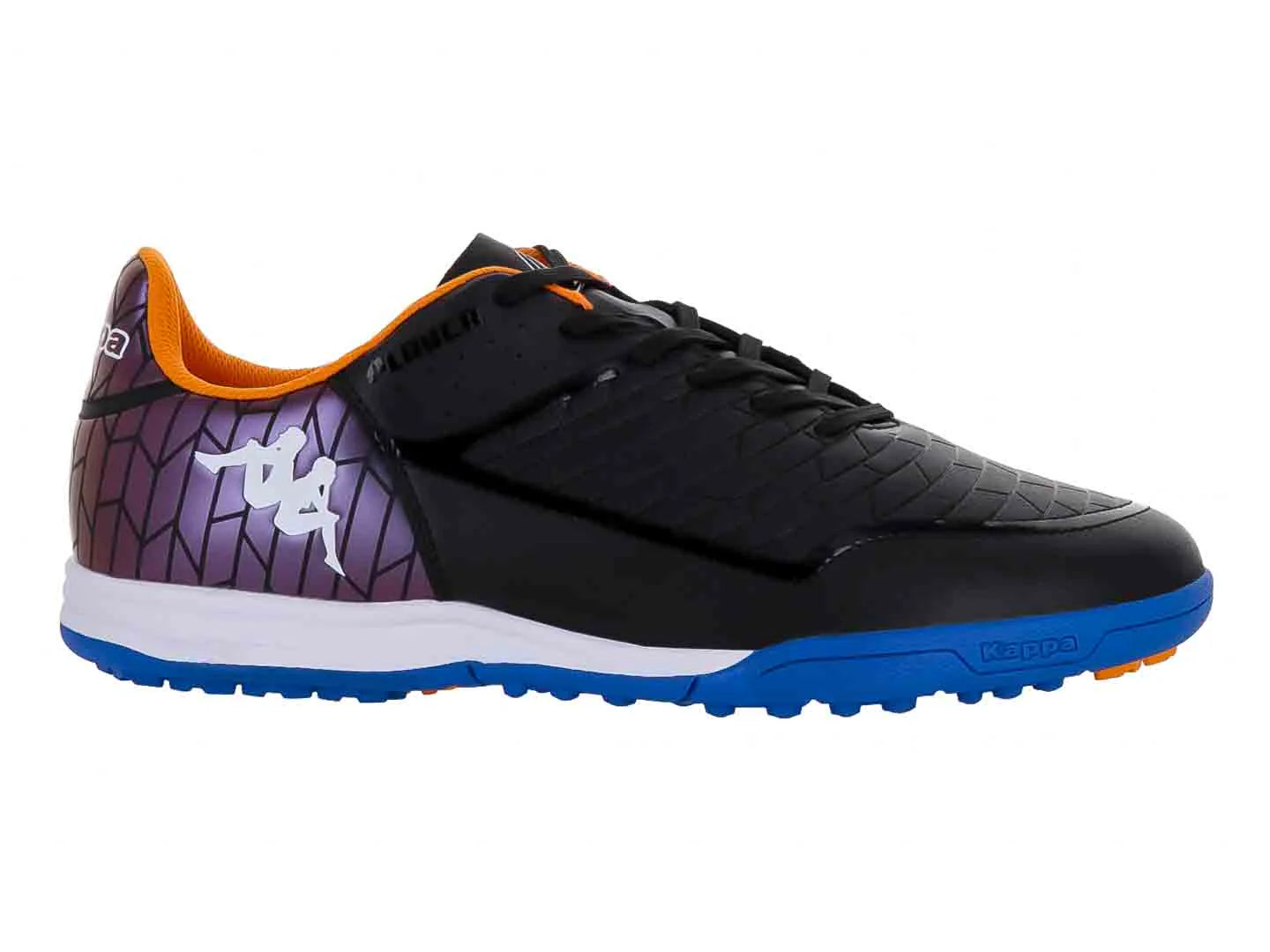 Tenis de Fútbol Kappa Negro y Azul para Hombre