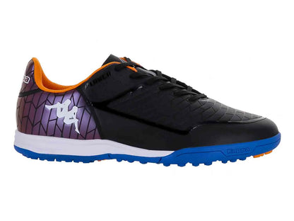 Tenis de Fútbol Kappa Negro y Azul para Hombre