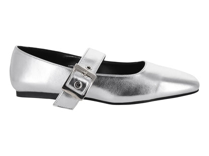 Zapatos Planos ROZE Color Plata para Mujer
