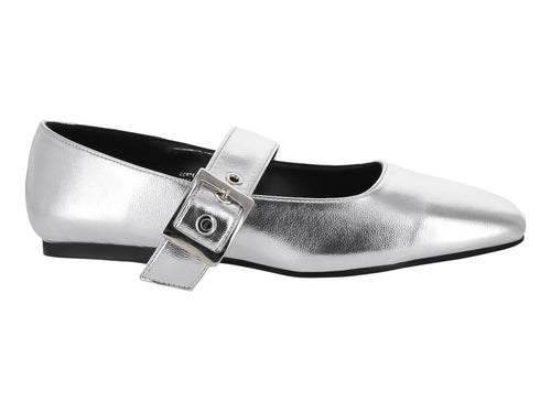 Zapatos Planos ROZE Color Plata para Mujer