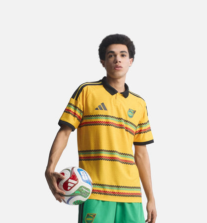 Jamaica 26 X Bob Marley Home Authentic Mens Jersey Bold Gold
