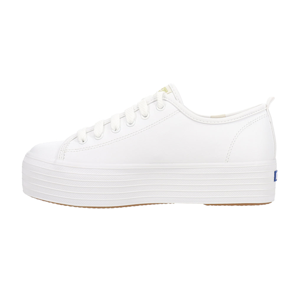 Triple Up Leather Lace Up Sneakers