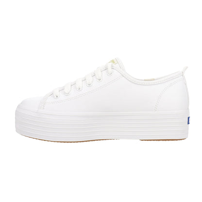Triple Up Leather Lace Up Sneakers
