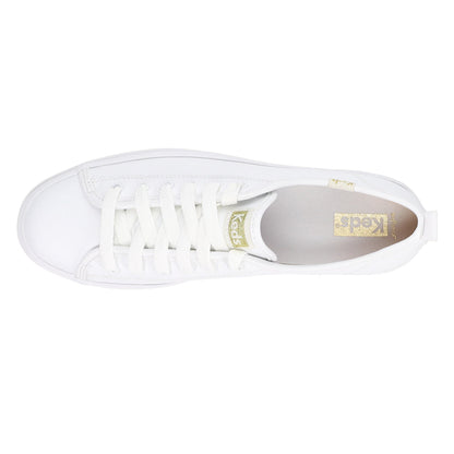 Triple Up Leather Lace Up Sneakers