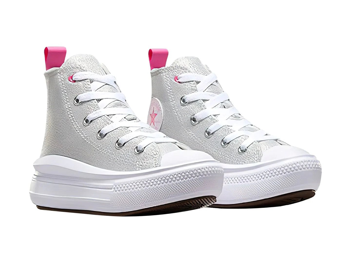Tenis Converse Chuck Taylor All Star Move Hi Gris para Niña