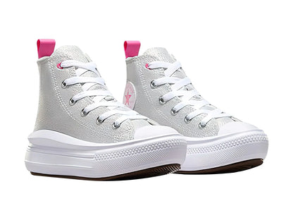 Tenis Converse Chuck Taylor All Star Move Hi Gris para Niña