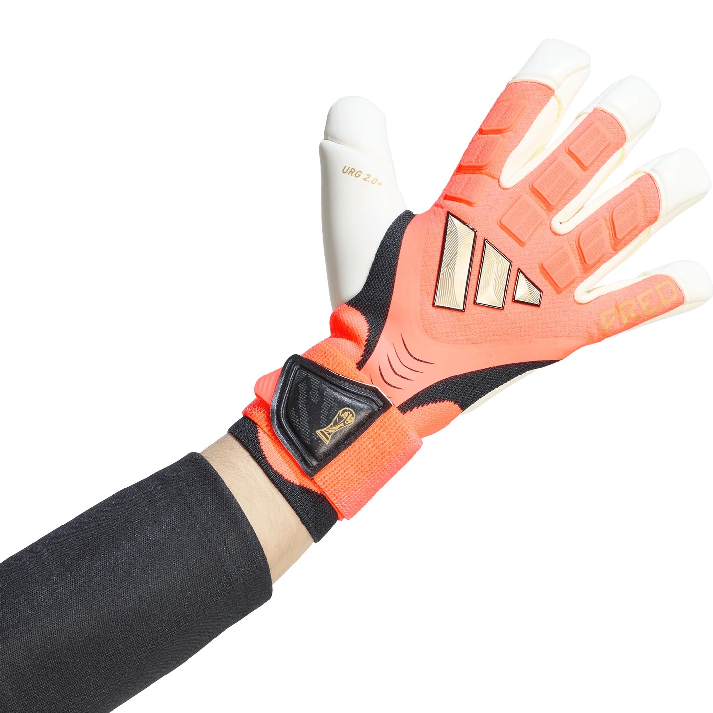 adidas Predator Pro Hybrid Cut Strap Goalkeeper Soccer Glove Ivory