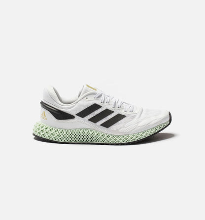 4D Run 10 Mens Running Shoe White Black Gold Metallic Mint