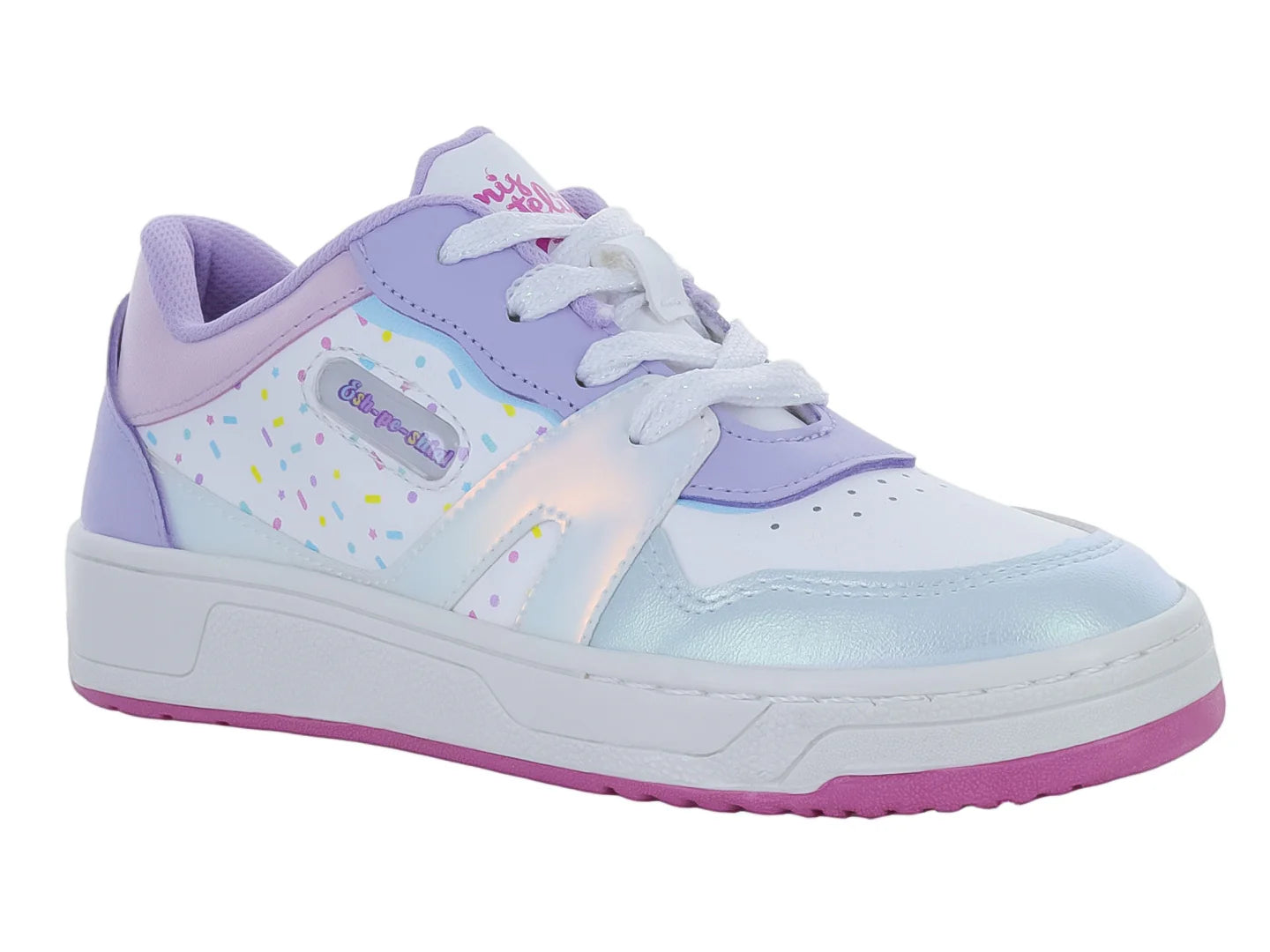 Tenis Tropicana Blancos Iridiscentes para Niña