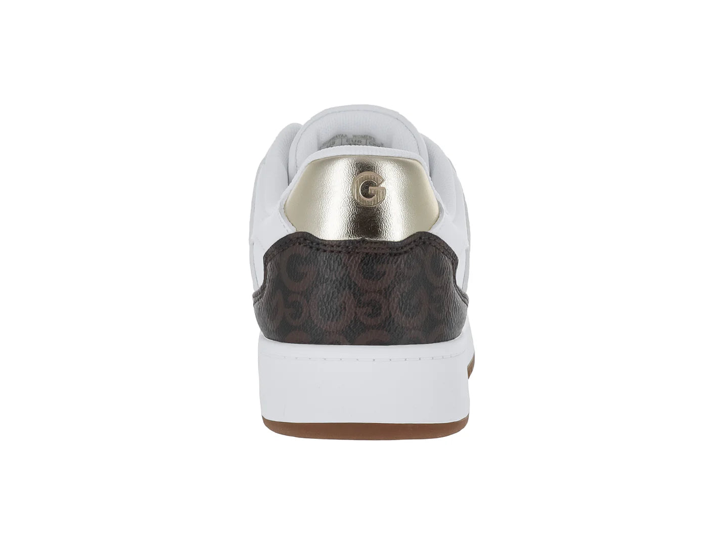 Tenis GBG Blanco Chocolate y Dorado para Mujer