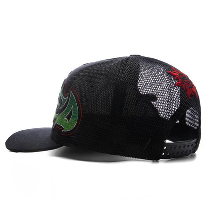Neo Trucker Hat Black Yellow Red