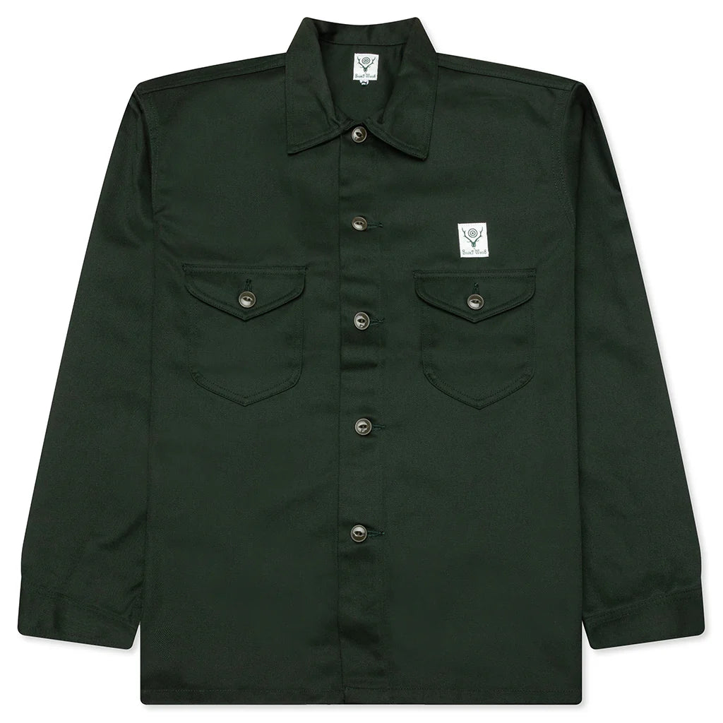 Smokey Twill Shirt Green