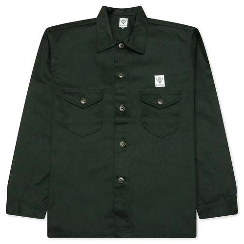 Smokey Twill Shirt Green