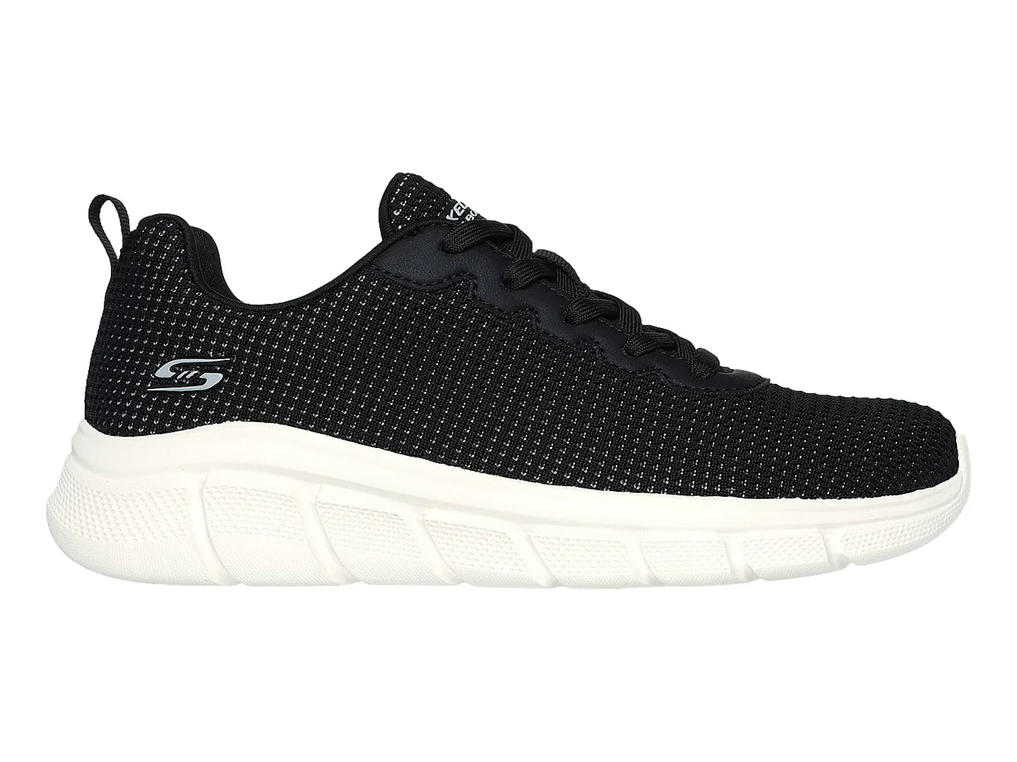 Tenis Skechers BOBS B Flex Negro y Blanco para Mujer