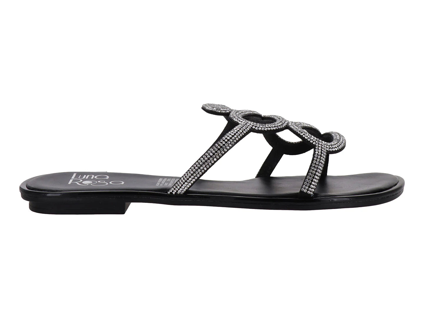 Sandalias Luna Rosa Negras para Mujer