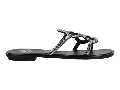 Sandalias Luna Rosa Negras para Mujer