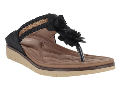 Sandalias ROZE Negro y Beige para Mujer