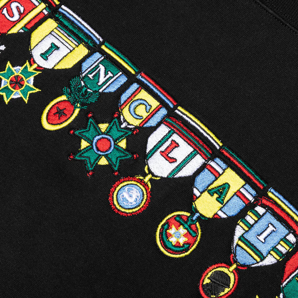 Medals Crewneck Sweatshirt Black