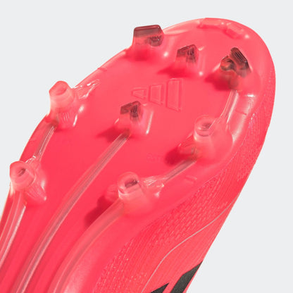 adidas Womens F50 Pro Mid Cut Firm Ground Boots Turbo Black Platin Metallic
