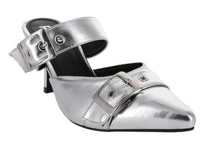 Sandalias Mule ROZE Plata para Mujer