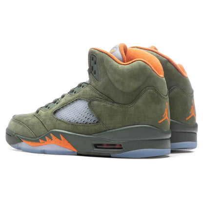 Air Jordan 5 Retro Olive Army Olive Solar Orange