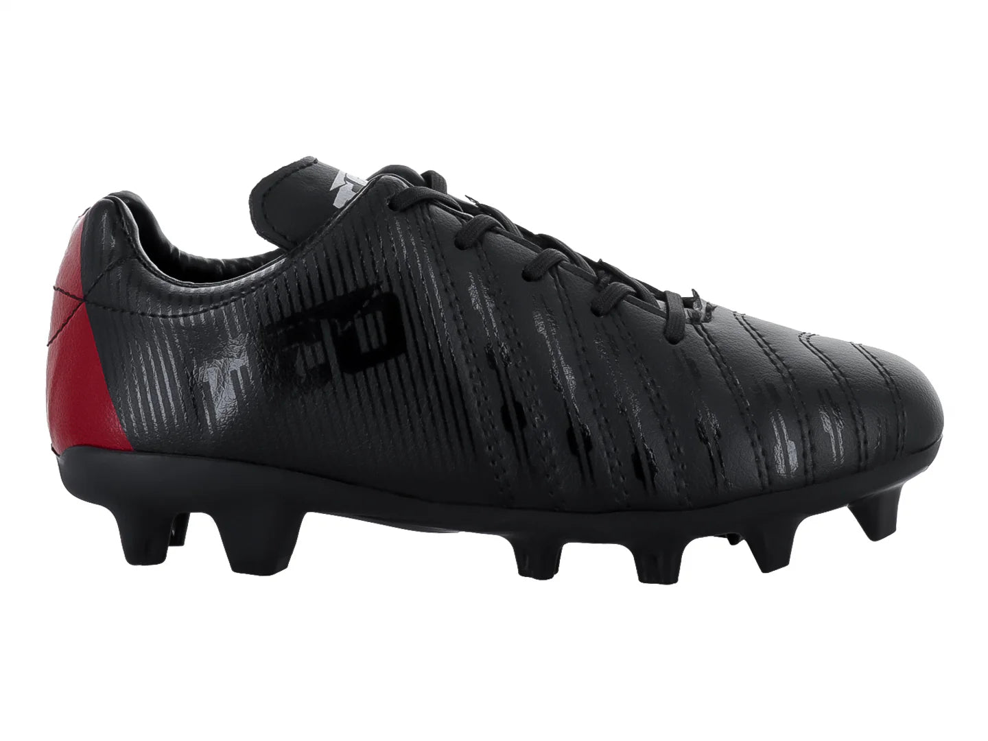 Tenis de Fútbol Leon Trucco Negro con Rojo para Niño