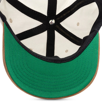 Suede Crest 6 Panel Cap Creme Tan