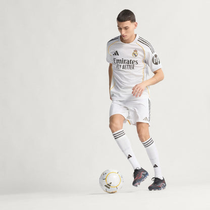 adidas Real Madrid Home Authentic Mens Soccer Jersey 25 26 White