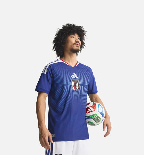 Japan 26 27 Home Authentic Mens Jersey Japan Blue Ash Blue