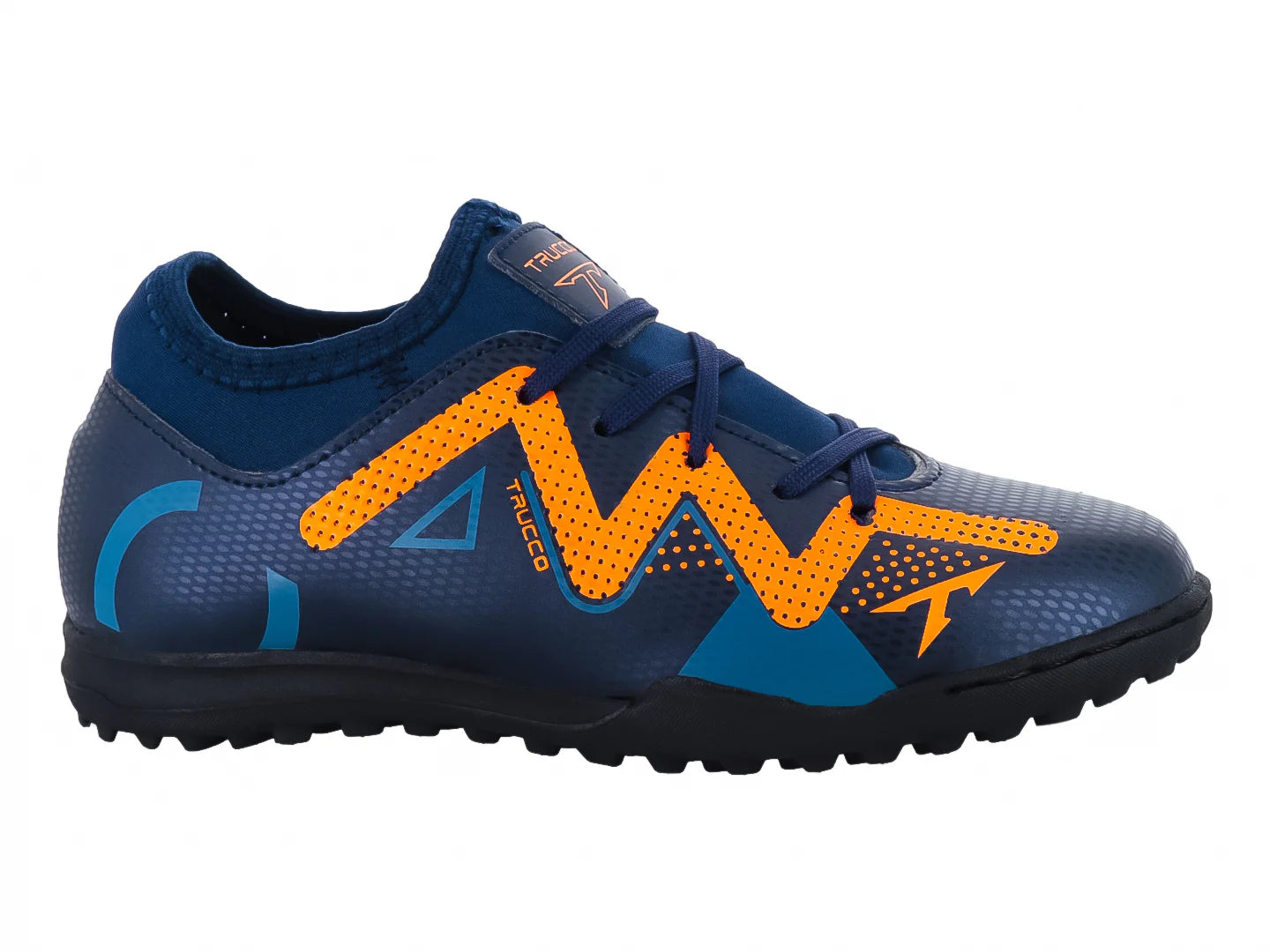 Tenis de Fútbol Leon Trucco Marino Naranja para Niño
