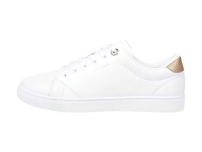 Tenis Tommy Hilfiger Blancos con Oro Rosa para Mujer