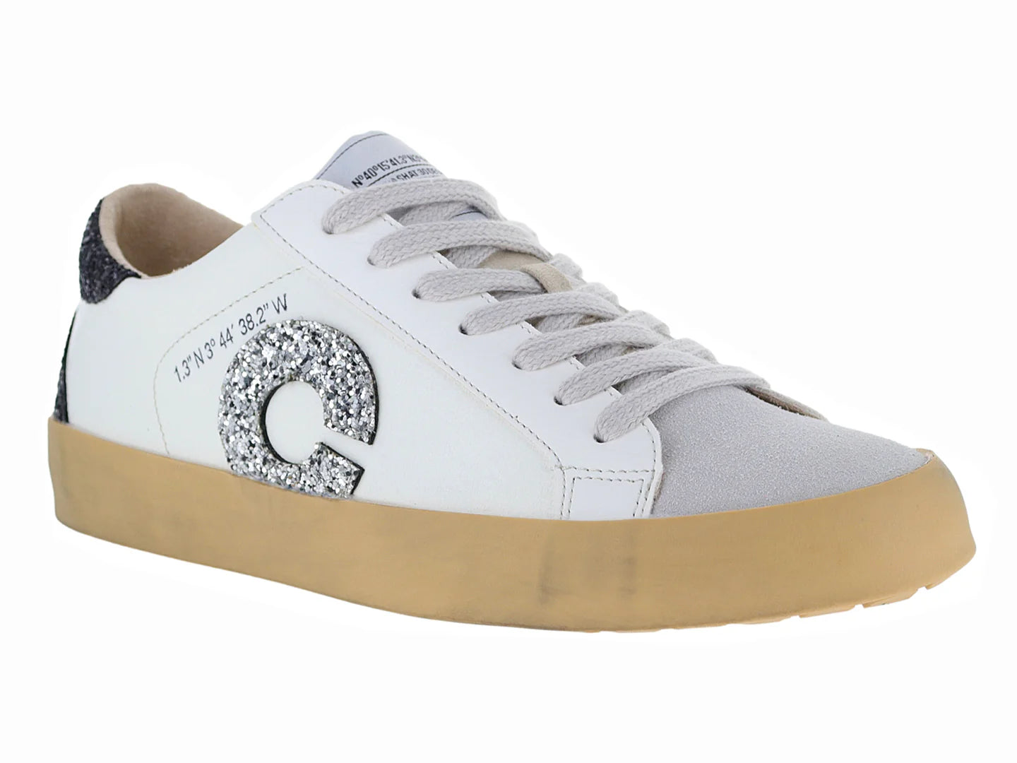 Tenis Corina Negro y Plata para Mujer