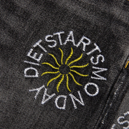 Sol Denim Shorts Black