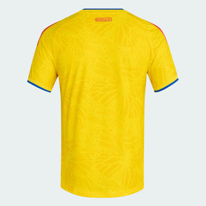 adidas Colombia Home Authentic Mens Soccer Jersey 26 Yellow