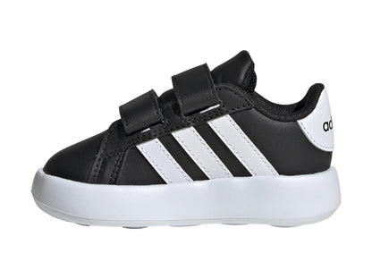 Tenis Adidas Grand Court 20 Negro con Blanco para Niño