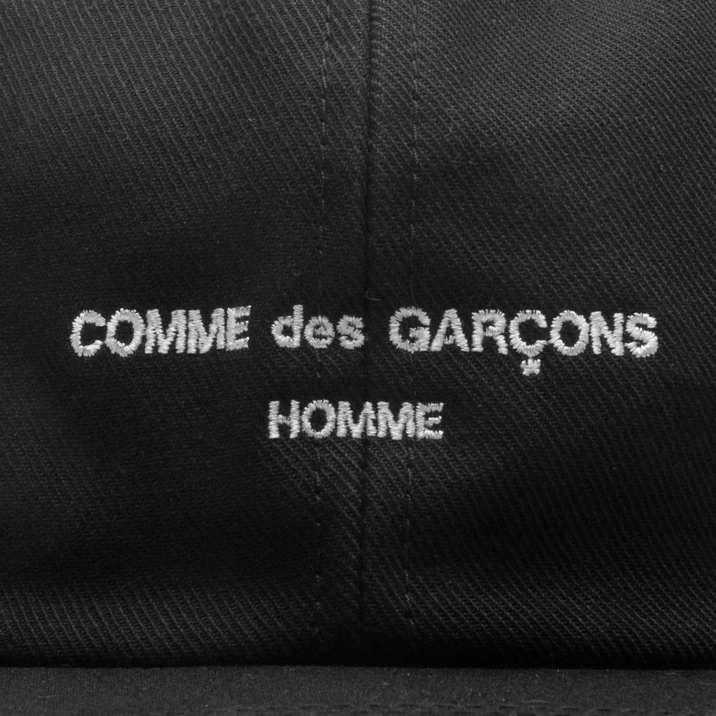 Embroidered Logo Cap Black
