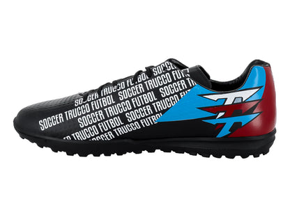 Tenis de Fútbol Leon Trucco Negro y Rojo para Hombre