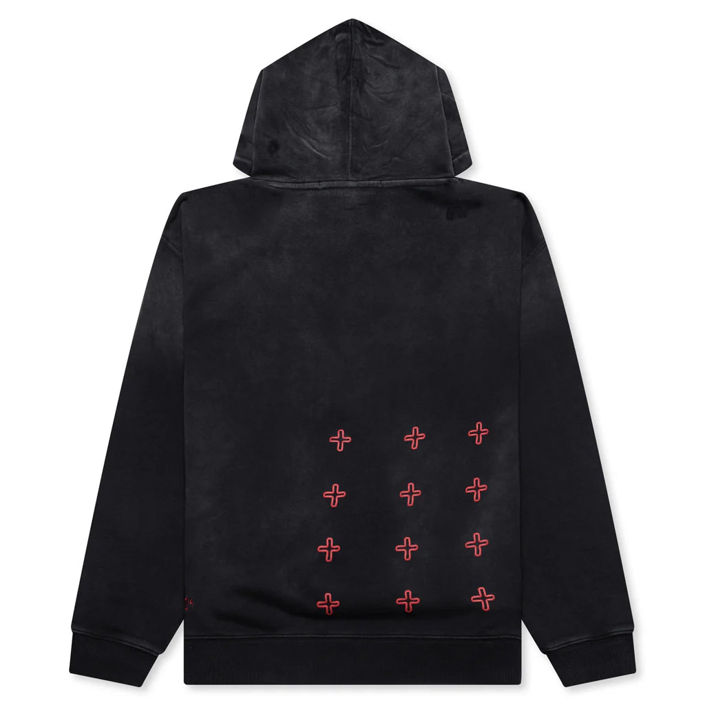 999 Juice Wrld Biggie Hoodie Jet Black Fade