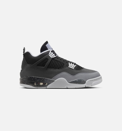 Air Jordan 4 Retro Fear Mens Lifestyle Shoe Black White Anthracite Black Pure Platinum Limit One Per Customer