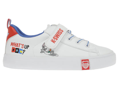 Tenis K SWISS Mini Trinity Bugsy Blanco y Azul para Niño