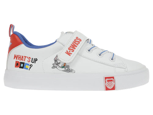 Tenis K SWISS Mini Trinity Bugsy Blanco y Azul para Niño