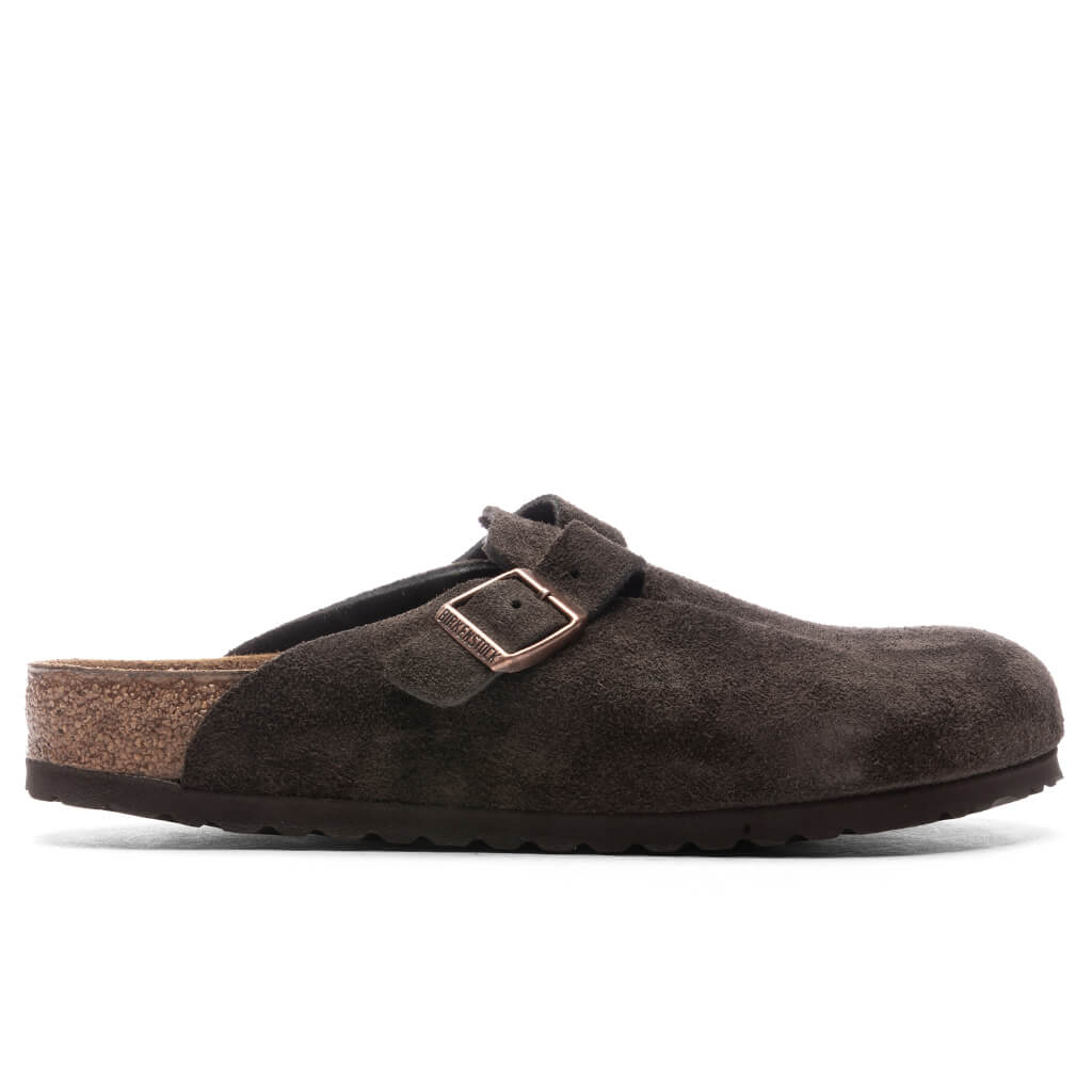 Wide Boston Soft Footbed Suede Mocha
