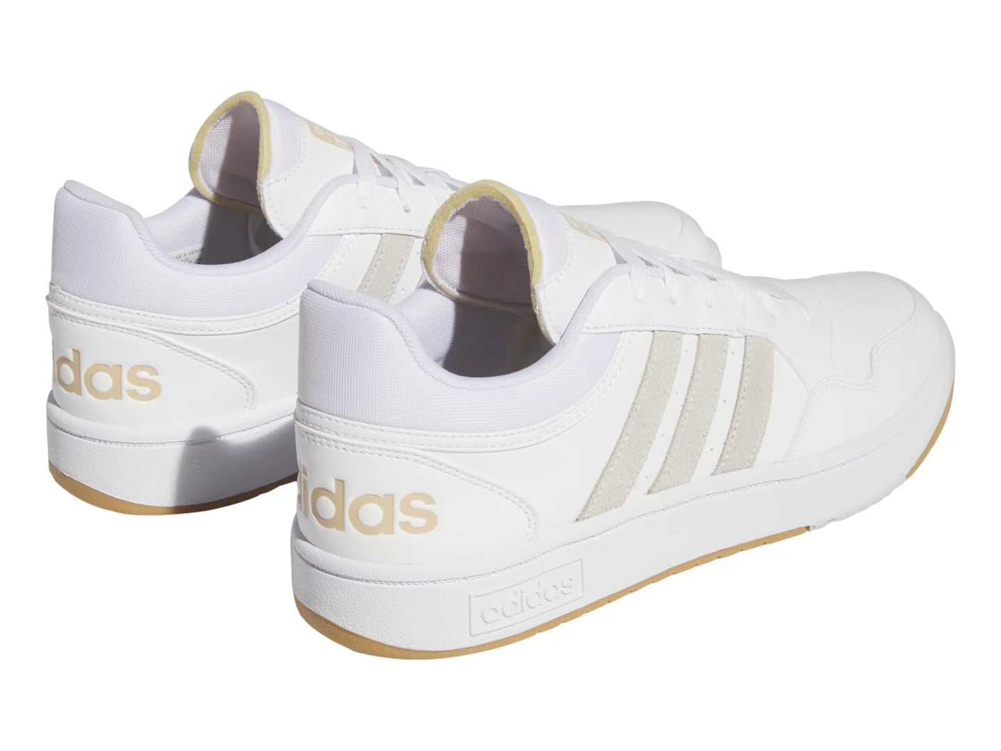 Tenis Adidas Hoops 30 Blanco y Beige para Hombre