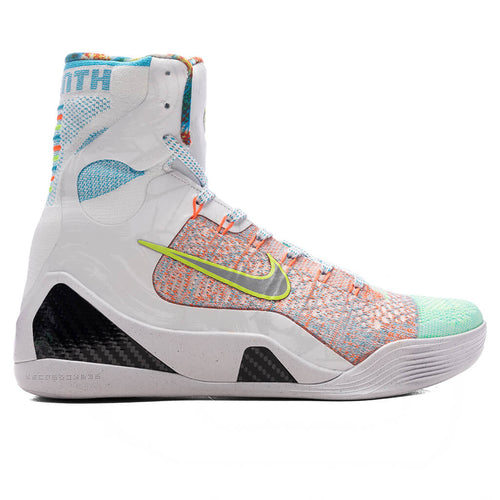 Kobe IX Elite High Protro What The Kobe White Reflective Silver Chlorine Blue